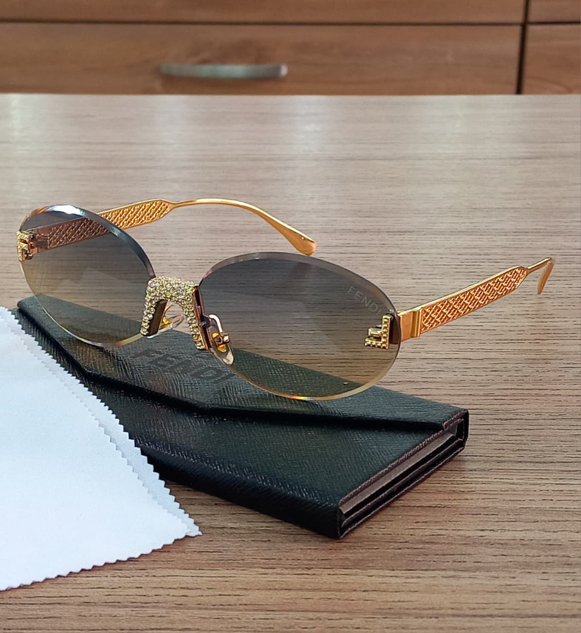 Vista 3 de GAFAS FENDI DOBLE AA - Color: Negro